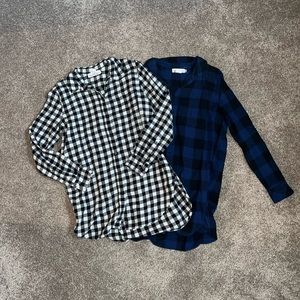 Long button up flannel bundle